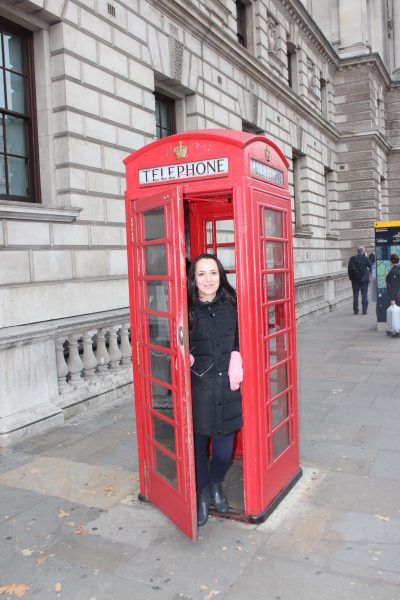 Cabine telefónica em Londres