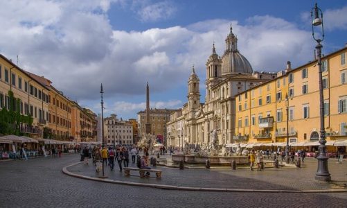 Piazza Navona, a bela praça barroca de Roma