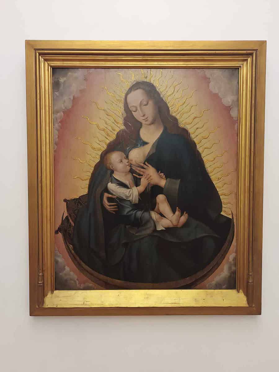 Pintura Virgem do Leite