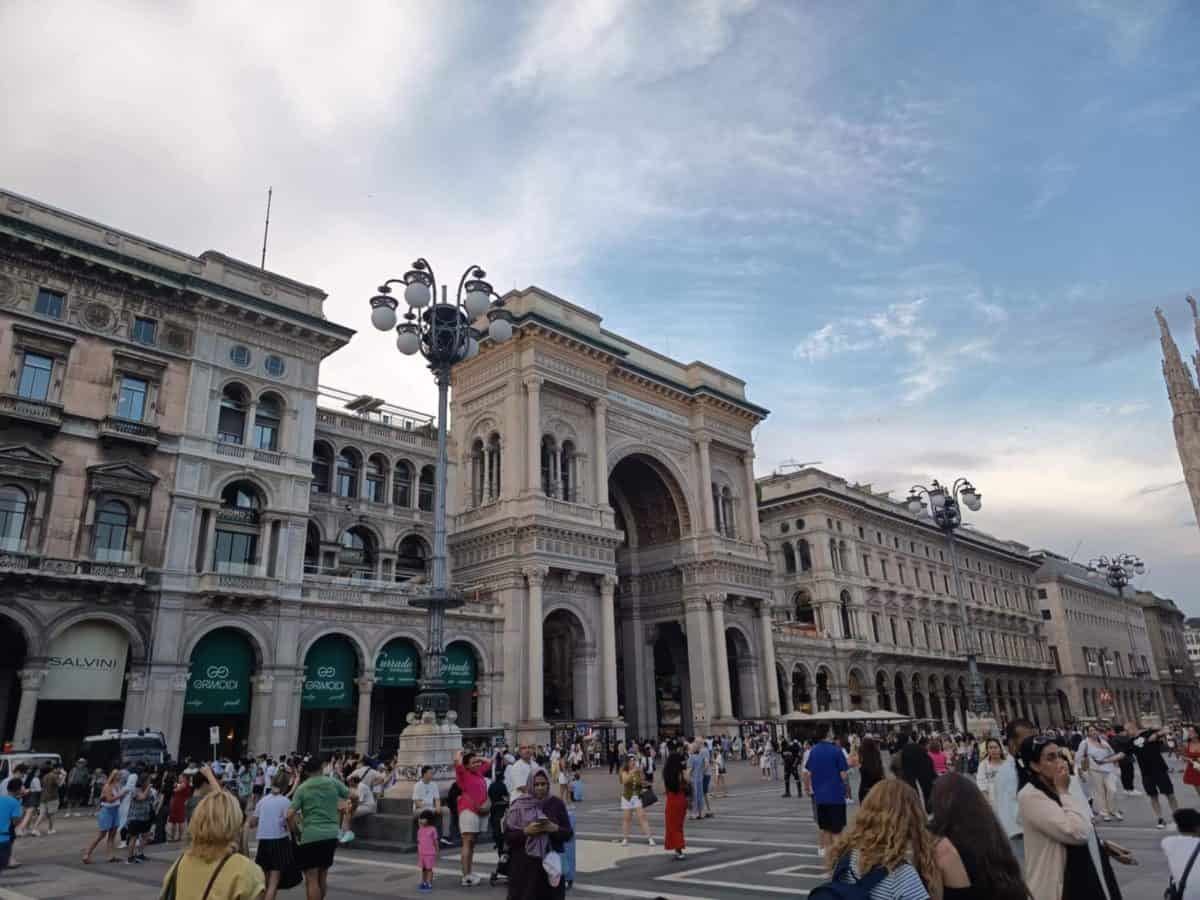 Entrada da Gallerias Vittorio Emanuele II