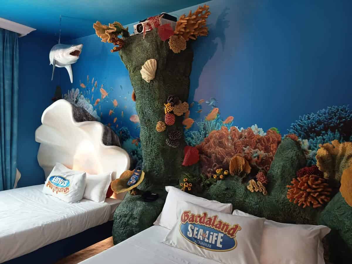 O nosso quarto de hotel no Gardaland Hotel
