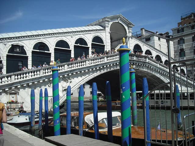 O Grande Canal e a Ponte de Rialto