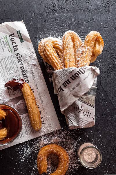 Churros com Chocolate
