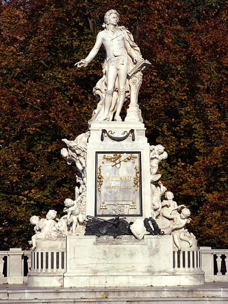 Estátua de Mozart no Burggarten